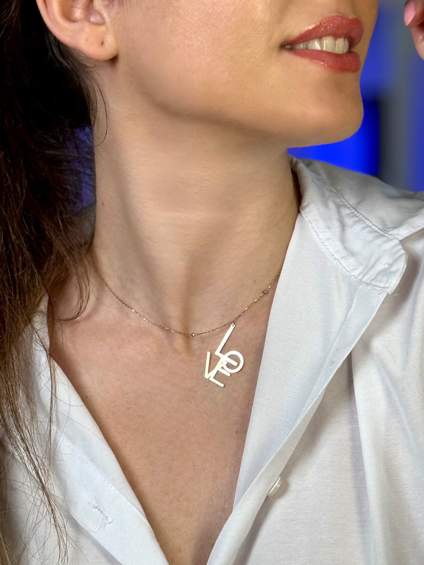 18 kt fine gold necklace