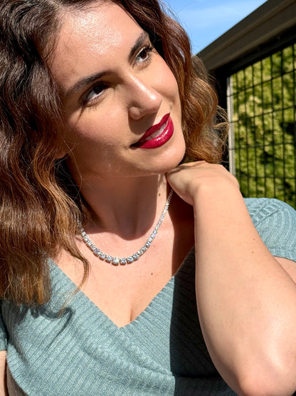 cubic zirconia necklace