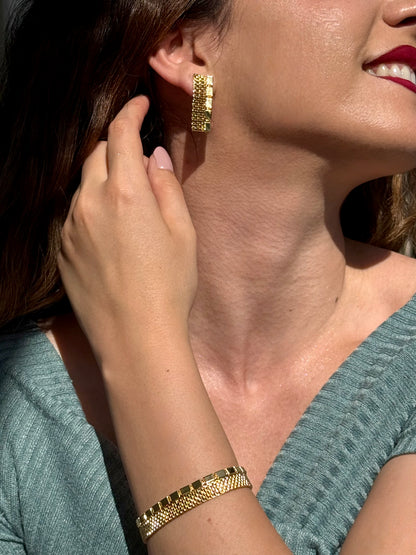 18 kt gold plated