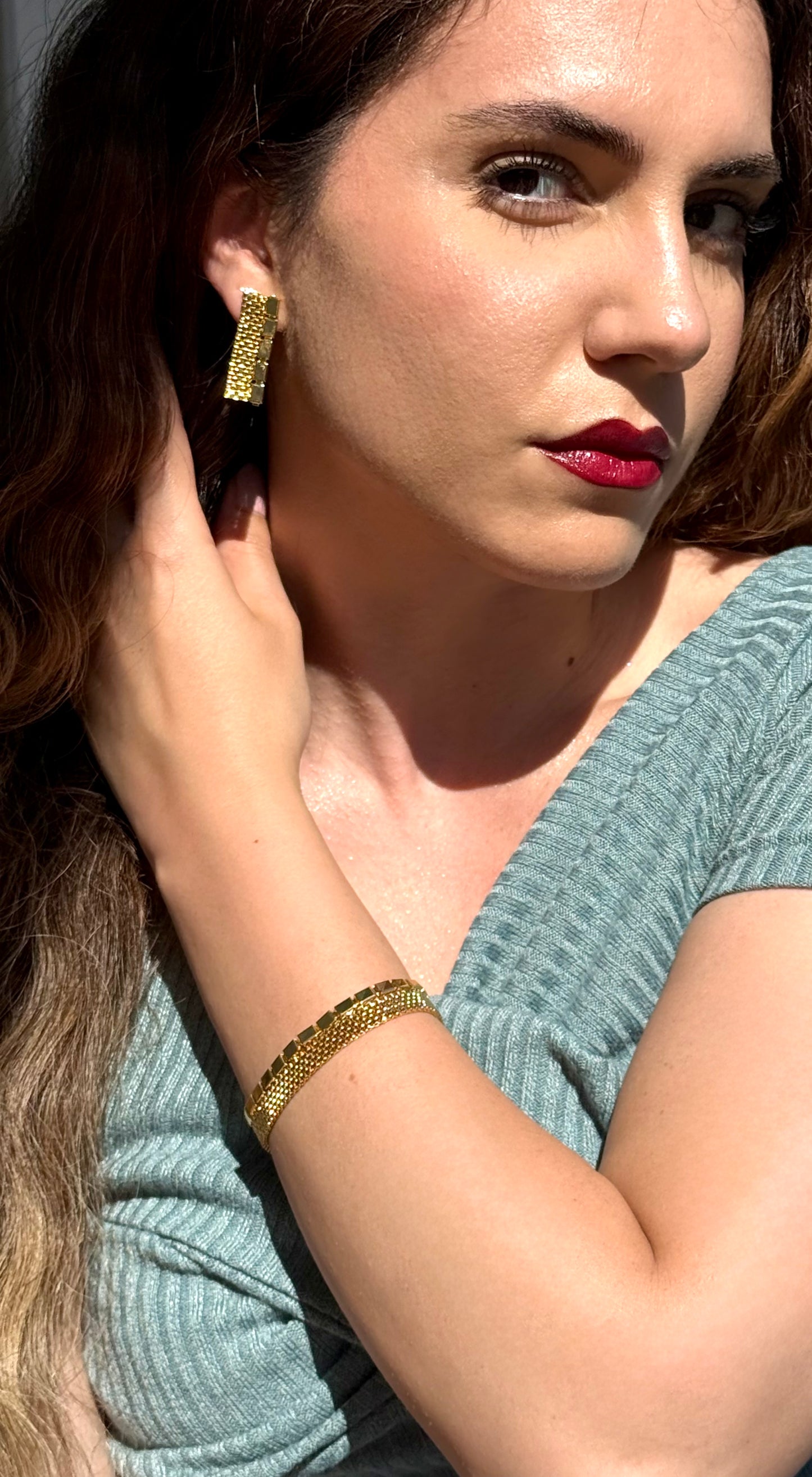 18 kt gold plated