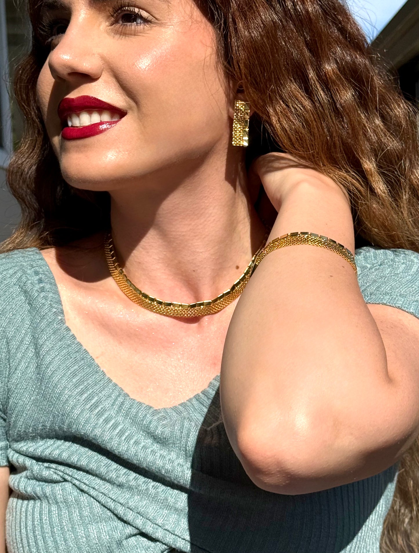 18 kt gold plated