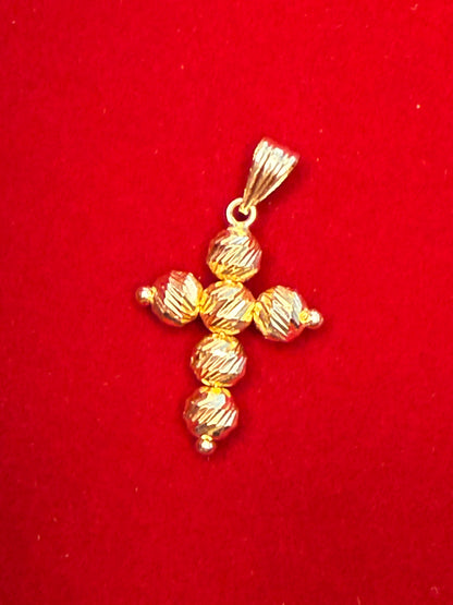 18 Kt Cross pendant