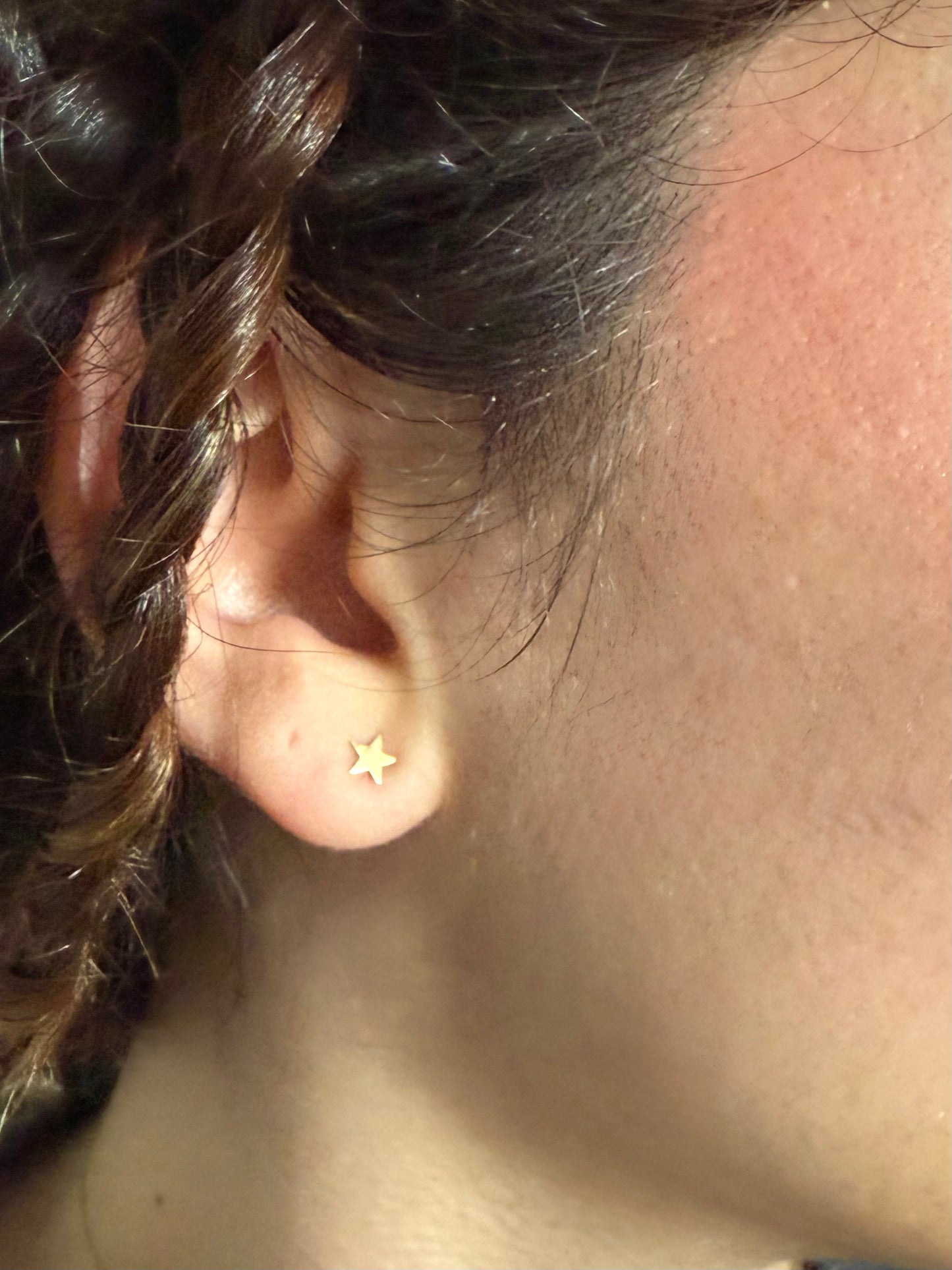 18 kt Star earings