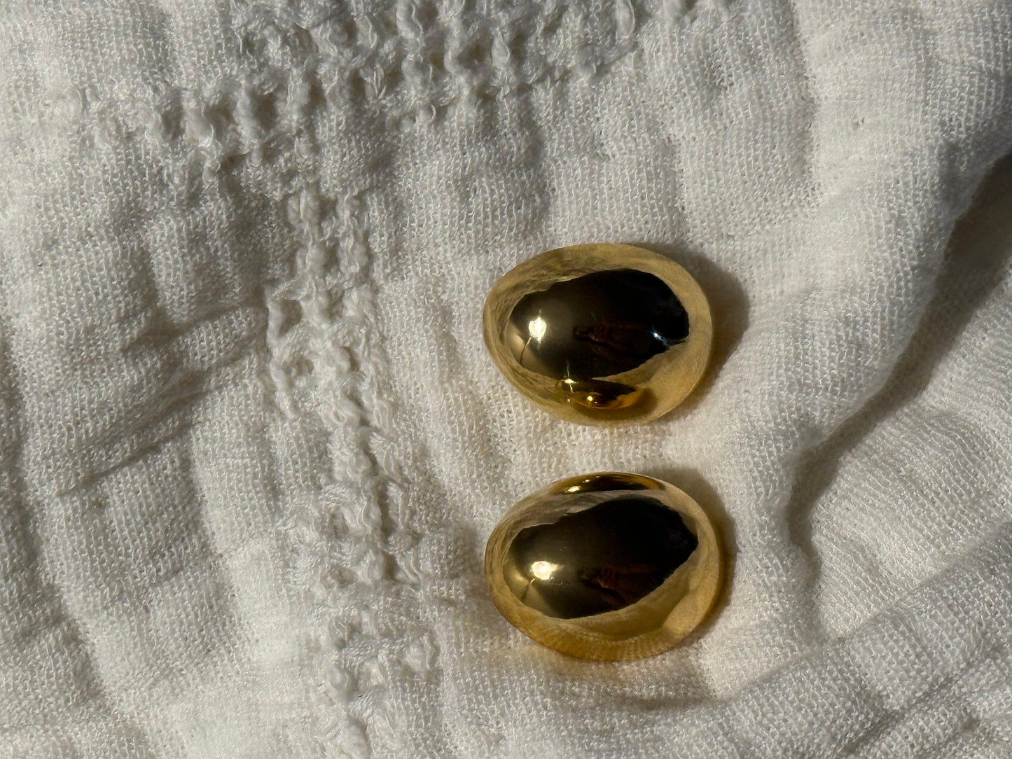 18 kt plated gold earings