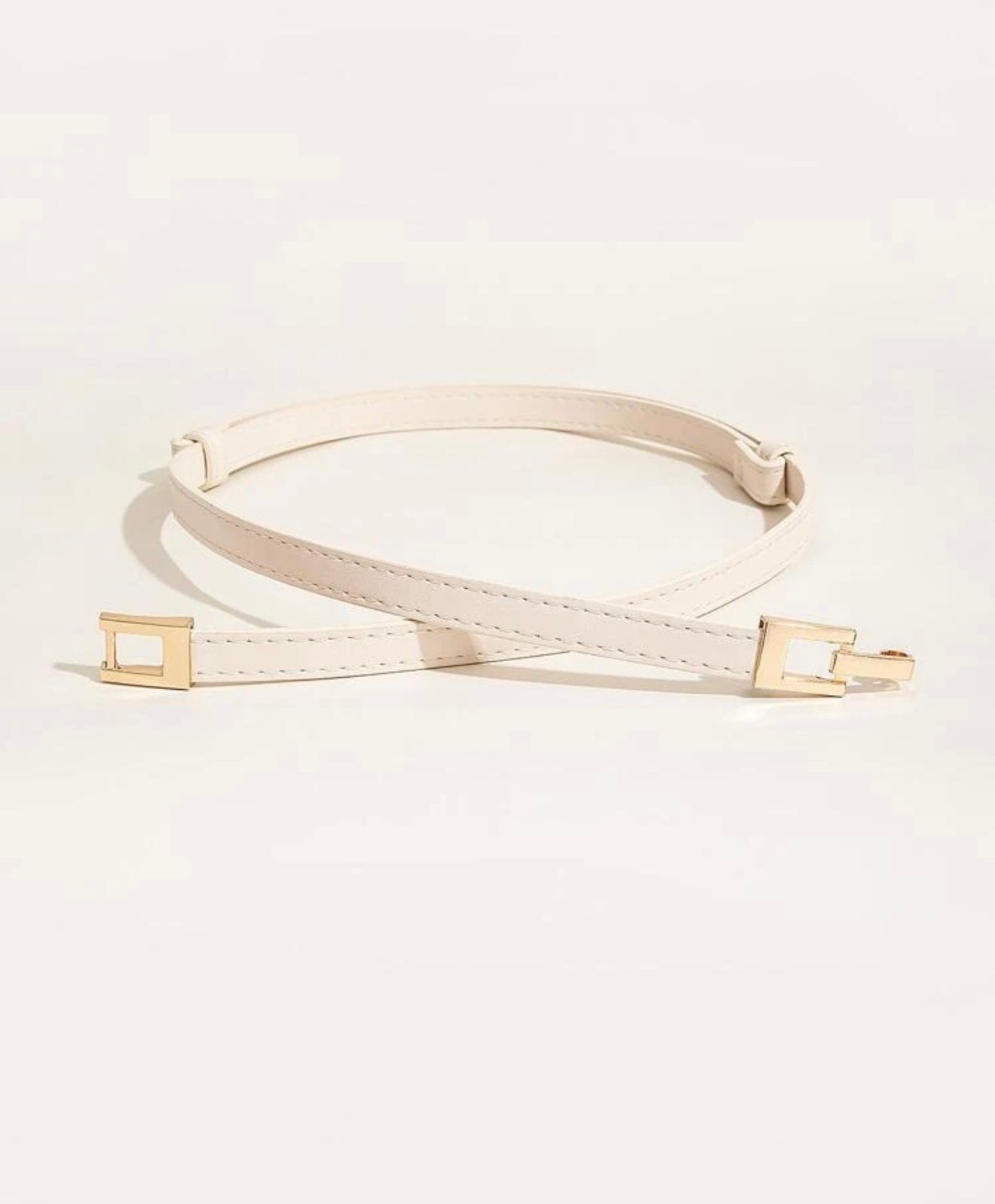 Adjustable Fit Leather Belt – High-Quality Dry Leather in Beij color