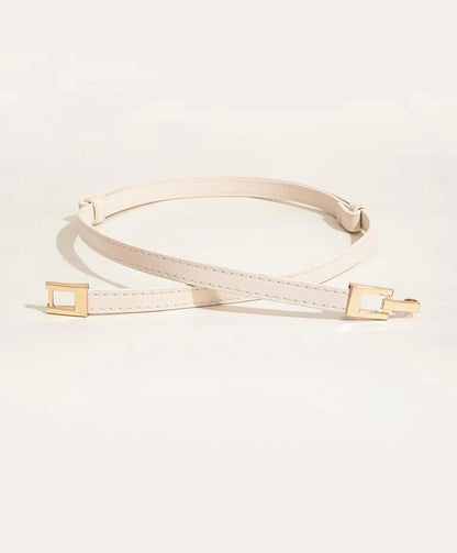 Adjustable Fit Leather Belt – High-Quality Dry Leather in Beij color