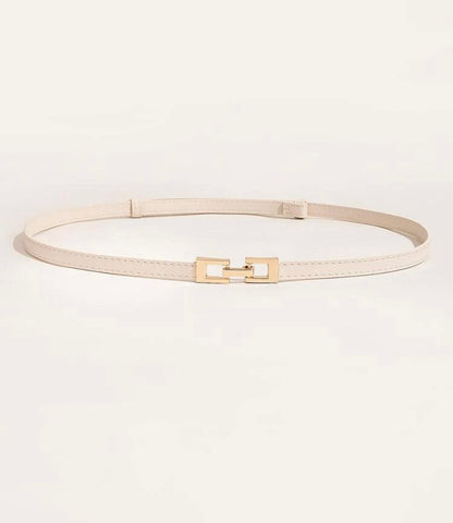 Adjustable Fit Leather Belt – High-Quality Dry Leather in Beij color