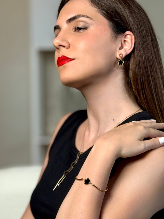 18 kt gold plated stainless steel necklace