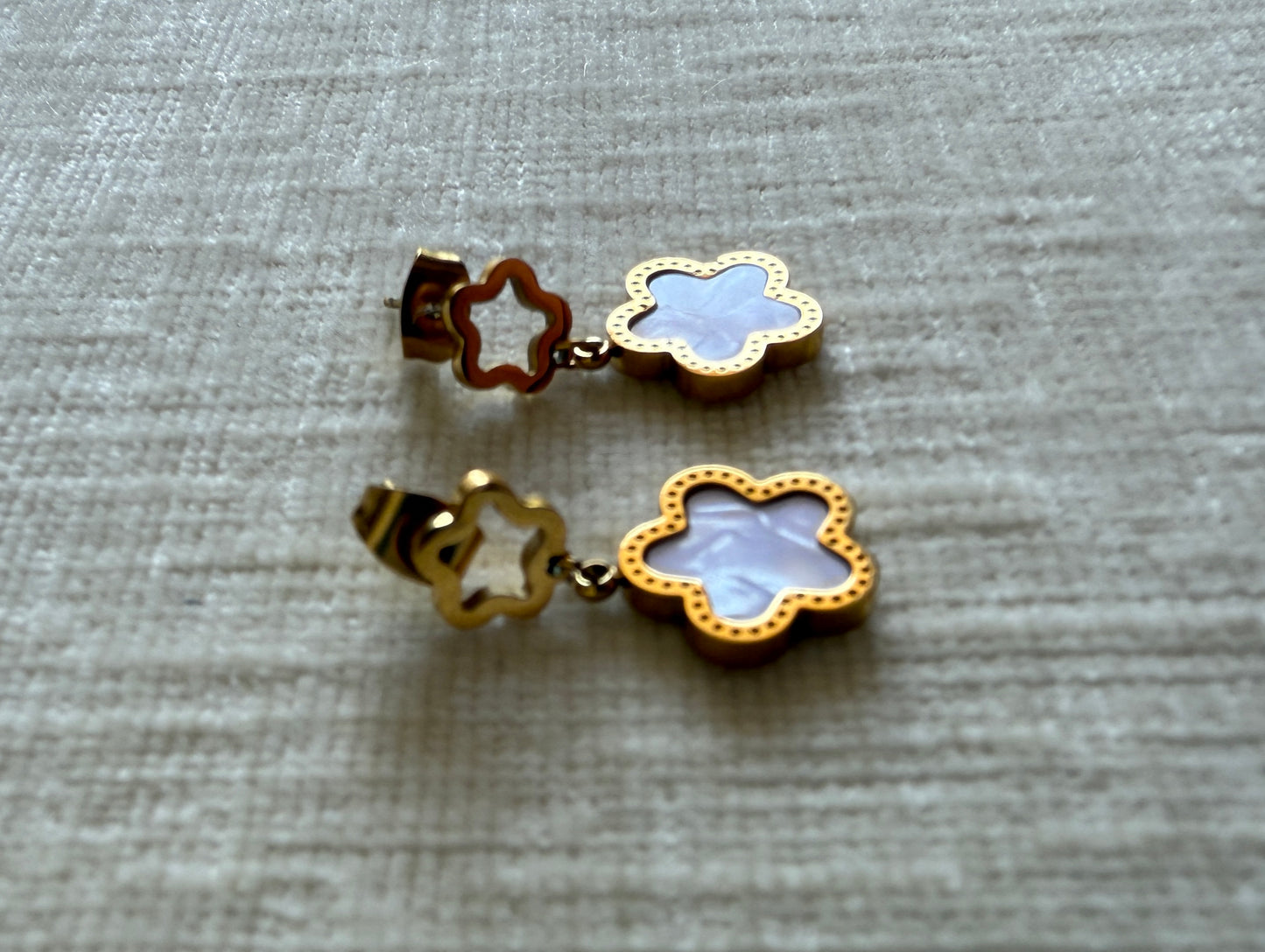 18 kt stainless steel earings