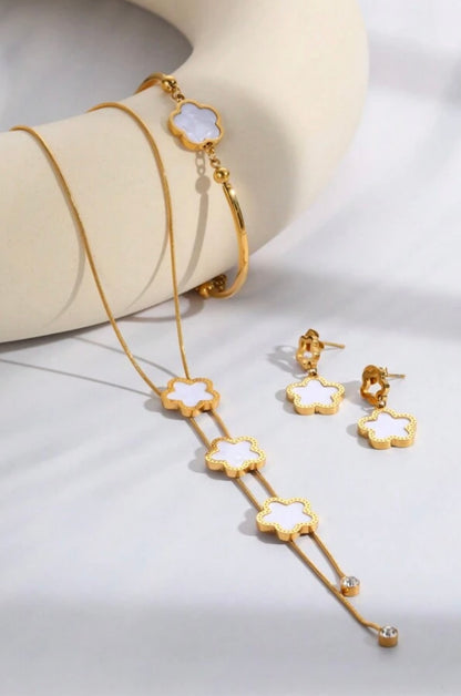 18 kt gold plated stainless steel necklace