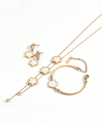 18 kt gold plated stainless steel necklace
