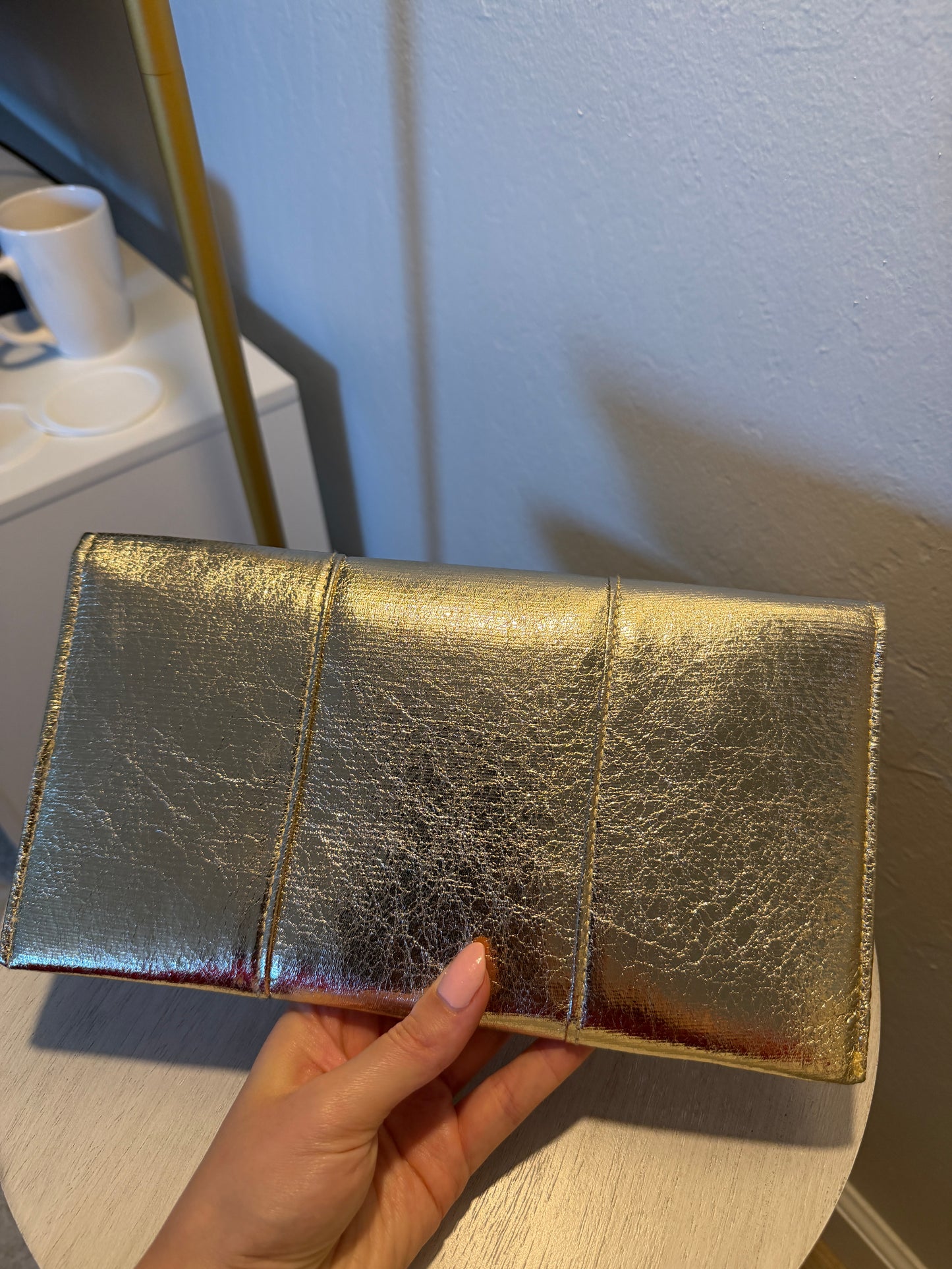 Gold Envelope Clutch