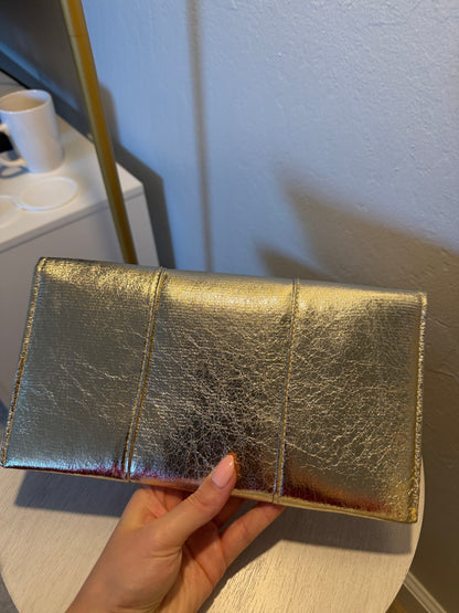 Gold Envelope Clutch