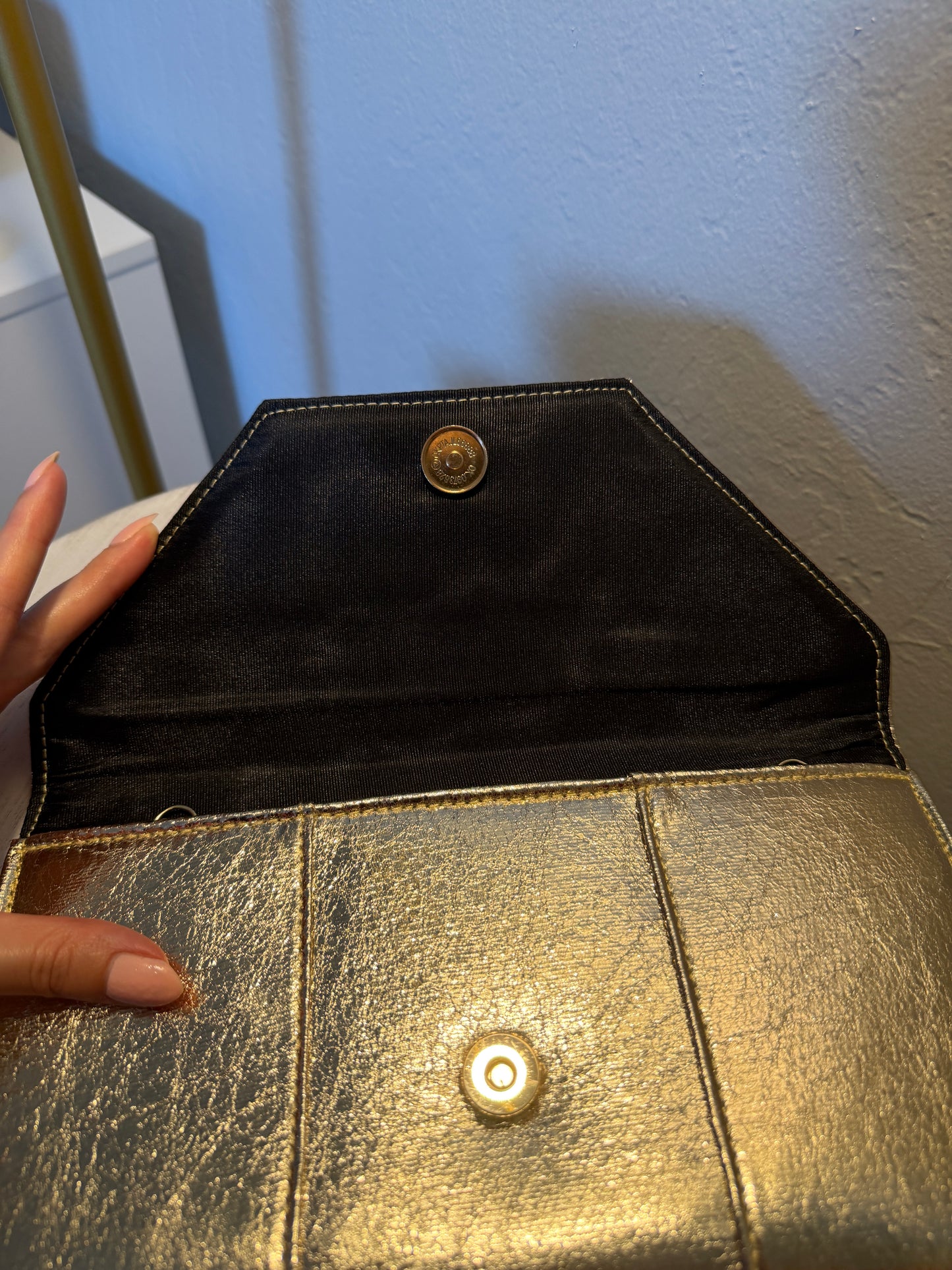 Gold Envelope Clutch