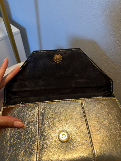 Gold Envelope Clutch